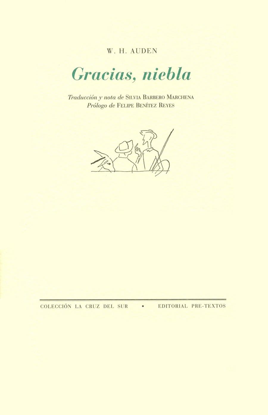 Gracias, niebla | 9788481910841 | Auden, W. H.