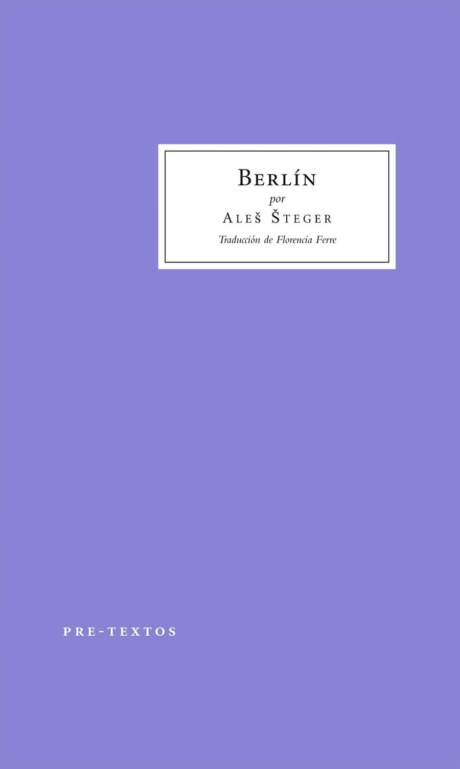 Berlín | 9788415297062 | Steger, Ales
