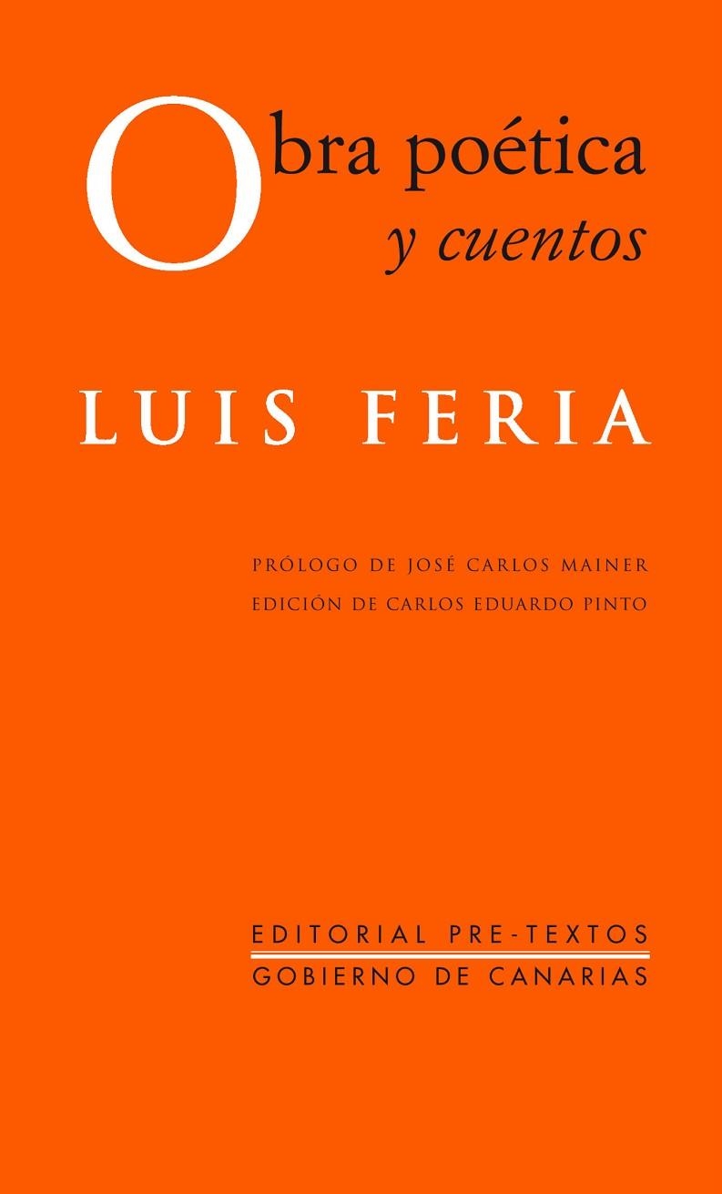 Obra poética y cuentos | 9788415894957 | Feria Hardisson, Luis