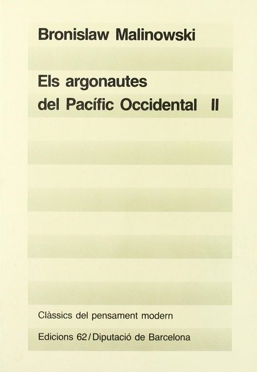Els argonautes del Pacífic Occidental, II | 9788429724271 | Malinowski, Bronislaw