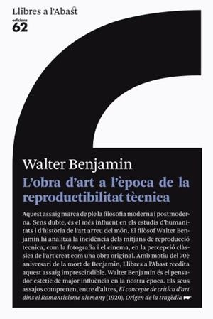 L'obra d'art a l'època de la seva reproductibilitat tècnica. | 9788429767476 | Benjamin, Walter