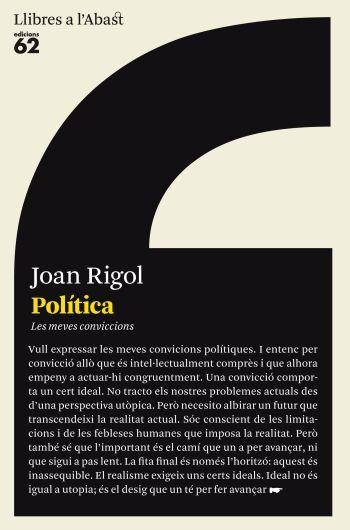 Política. Les meves conviccions | 9788429767148 | Rigol Roig, Joan