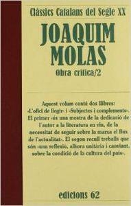 Obra crítica II | 9788429745429 | Molas Batllori, Joaquim