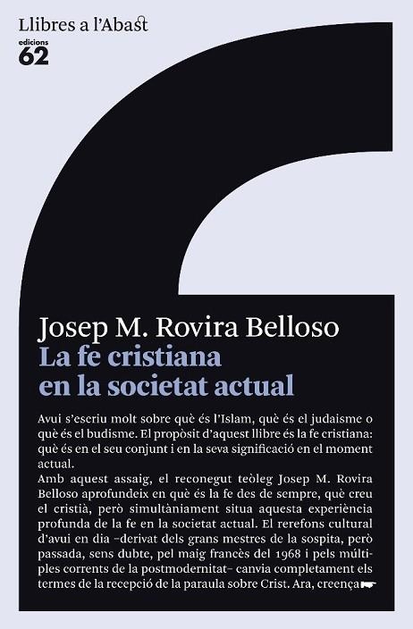 La fe cristiana en la societat actual | 9788429763232 | Rovira Belloso, Josep M.