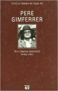 Obra catalana completa V. | 9788429742947 | Gimferrer, Pere