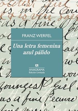Una letra femenina azul pálido | 9788433928450 | Werfel, Franz