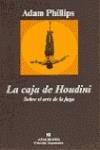 La caja de Houdini | 9788433961907 | Phillips, Adam
