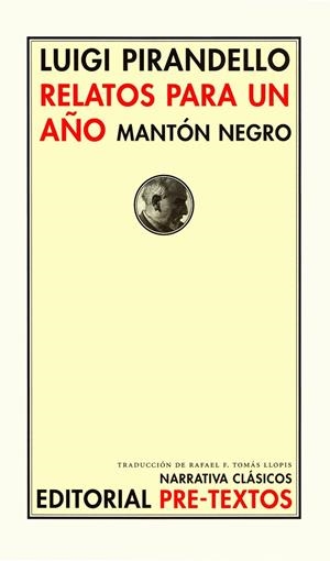 Relatos para un año. Mantón negro | 9788481916829 | Pirandello, Luigi
