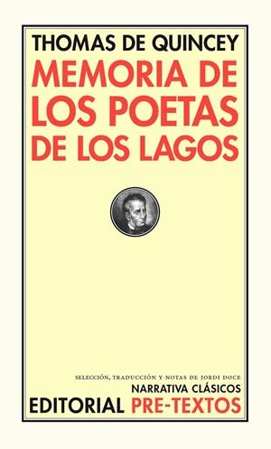 Memoria de los poetas de los lagos | 9788481915198 | de Quincey, Thomas