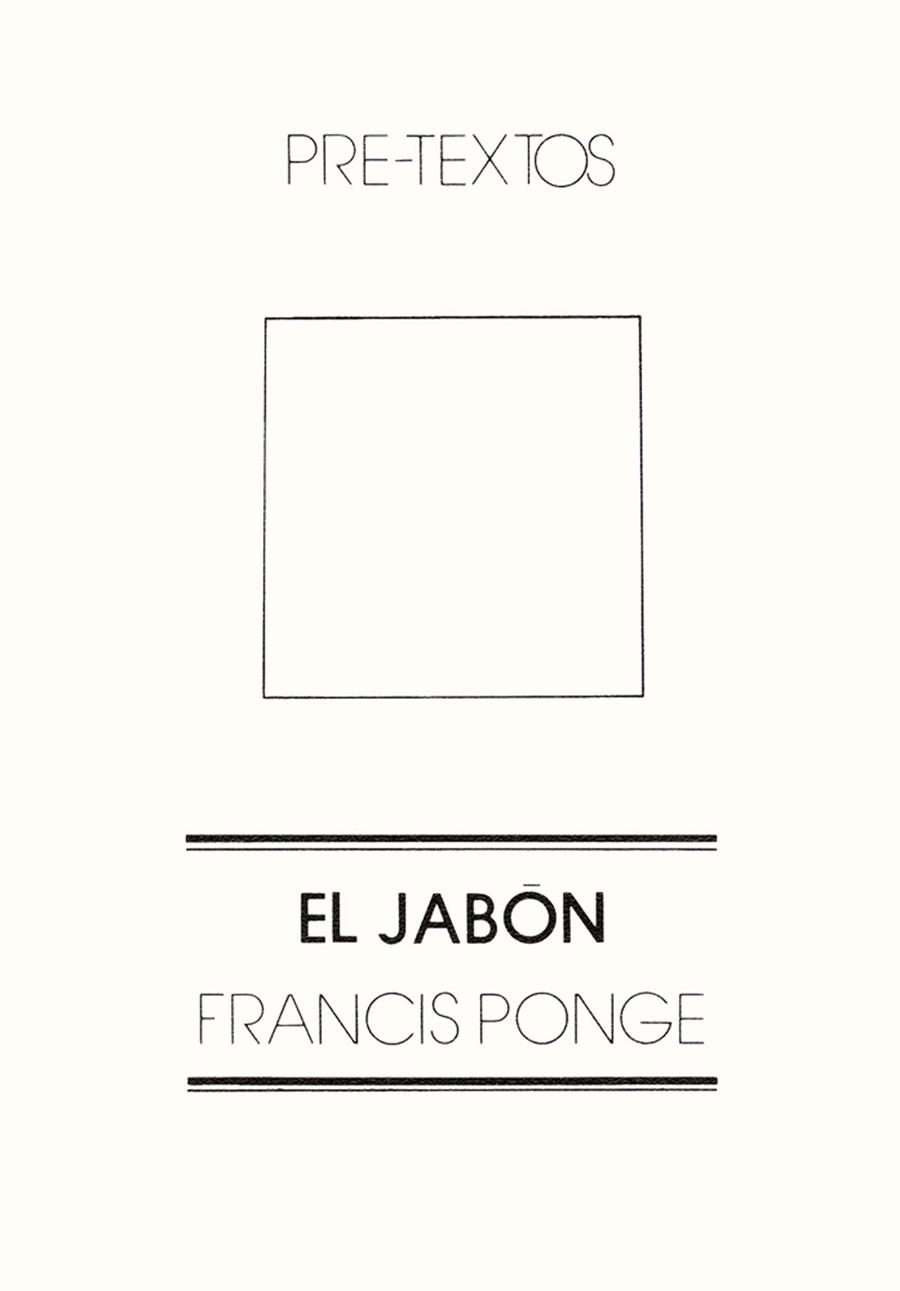 El jabón | 9788485081042 | Ponge (francés), Francis