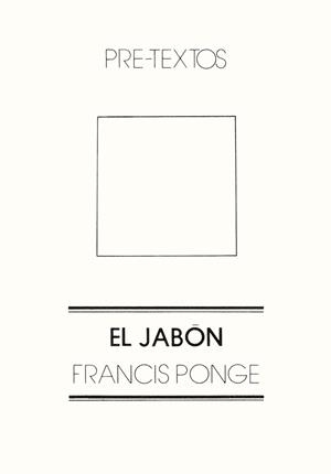 El jabón | 9788485081042 | Ponge (francés), Francis
