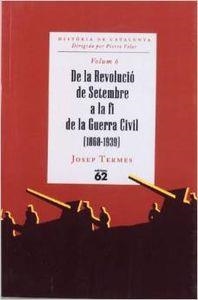 De la Revolució de Setembre a la fi de la Guerra Civil (1868-1939) | 9788429745108 | Termes, Josep