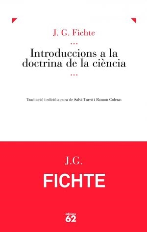 Introduccions a la doctrina de la ciència | 9788429771312 | Fichte, Johann G.