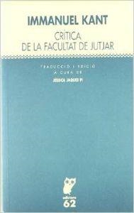 Crítica de la facultat de jutjar | 9788429755589 | Kant, Immanuel