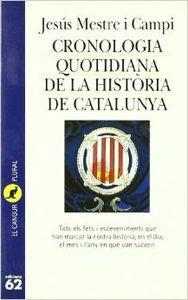 Cronologia quotidiana de la història de Catalunya | 9788429741926 | Mestre Campi, Jesús