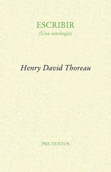 Escribir | 9788481918489 | Thoreau, Henry David