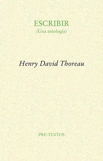 Escribir | 9788481918489 | Thoreau, Henry David