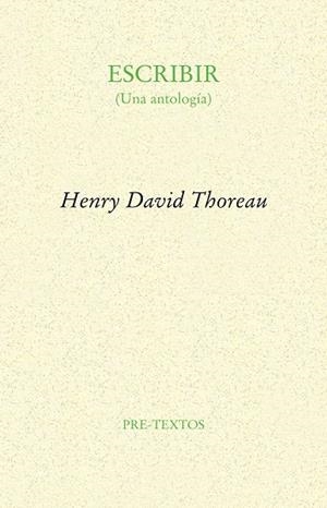 Escribir | 9788481918489 | Thoreau, Henry David
