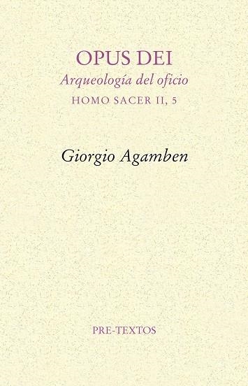 Opus dei | 9788415576365 | Agamben, Giorgio