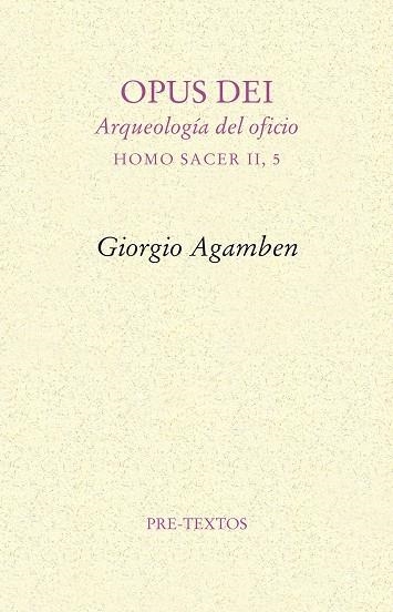 Opus dei | 9788415576365 | Agamben, Giorgio