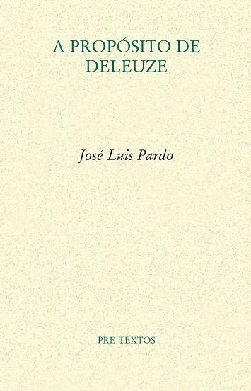 A propósito de Deleuze | 9788415894322 | Pardo Torío, José Luis