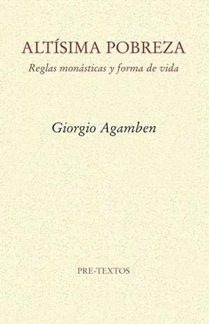 Altísima pobreza | 9788415894551 | Agamben, Giorgio