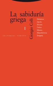 La sabiduría griega I | 9788481640342 | GIORGIO COLLI