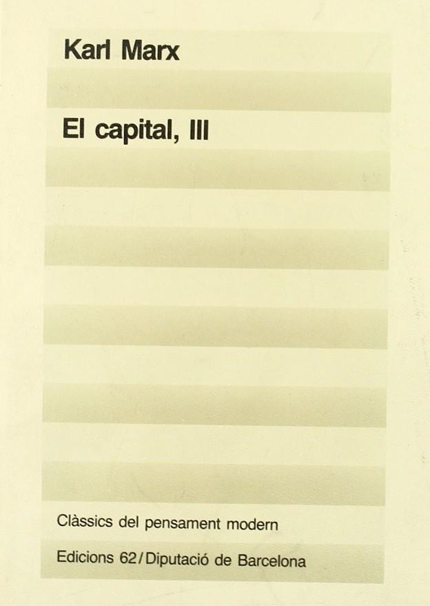 El capital (III) | 9788429723793 | Marx, Karl