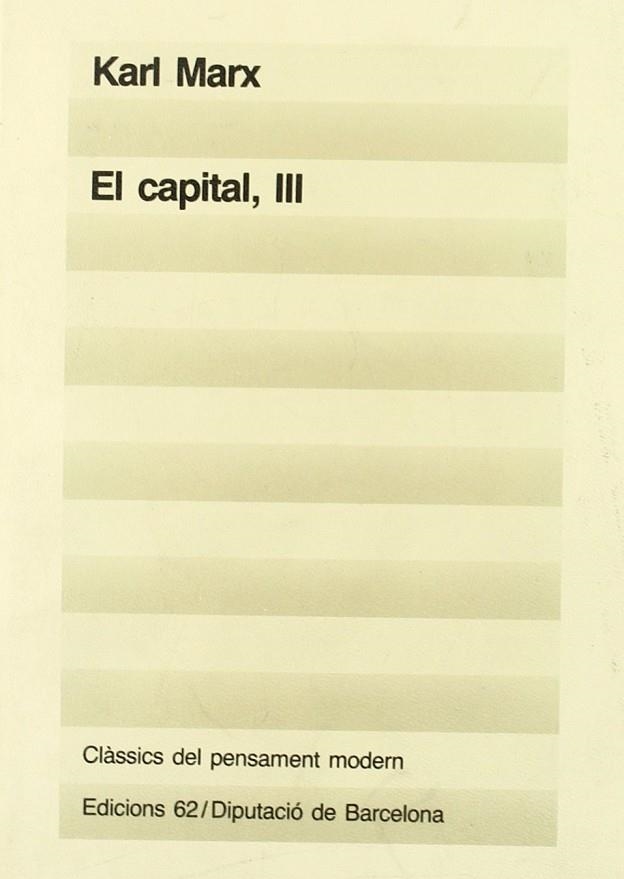 El capital (III) | 9788429723793 | Marx, Karl