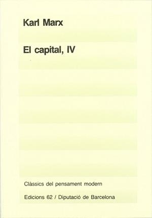 El capital (IV) | 9788429723809 | Marx, Karl