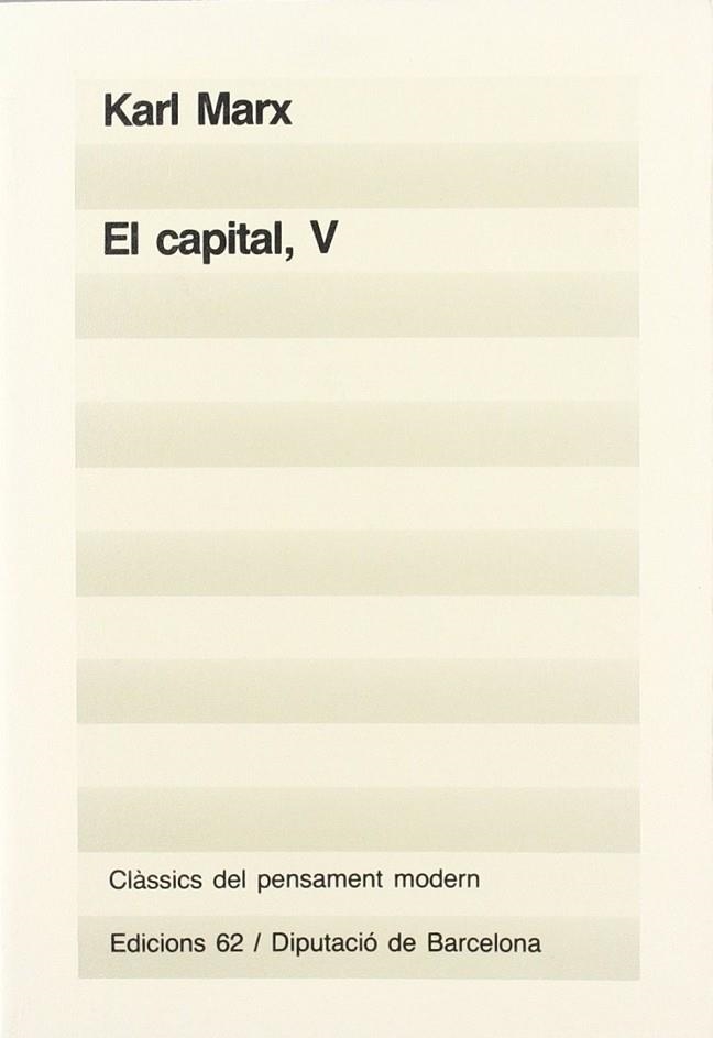 El capital (V) | 9788429729313 | Marx, Karl