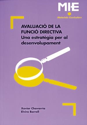 Avaluació de la funció directiva | 9788478272136 | Chavarria Navarro, Xavier;Borrell Closa, Elvira
