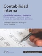 Contabilidad interna | 9788434445482 | Requena Rodríguez, José María;Vera Ríos, Simón