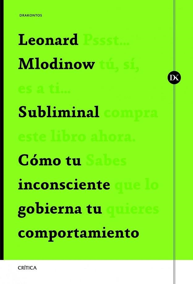 Subliminal | 9788498925388 | Mlodinow, Leonard