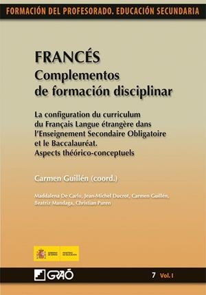 Francés. Complementos de formación disciplinar | 9788499800011 | Guillén Díaz, Carmen;Puren, Christian Jean;De Carlo, Magdalena;Ducrot, Jean Michael;Mangada Cañas, B