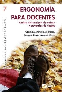 Ergonomía para docentes | 9788478274550 | Menéndez Montañés, Concha;Moreno Oliver, Francesc Xavier