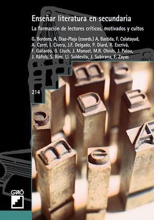 Enseñar literatura en secundaria | 9788478273935 | Bordons de Porrata-Doria, Glòria;Díaz-Plaja Taboada, Anna;Diard, Pascal;Gallardo Díaz, Francisco;Llu