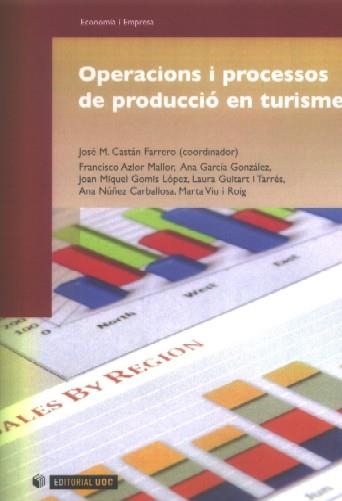 Operacions i processos de producció en turisme | 9788497887526 | Castán Farrero, José M.
