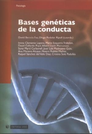 Bases genéticas de la conducta | 9788497887717 | Bartrés-Faz, David;Redolar Ripoll, Diego