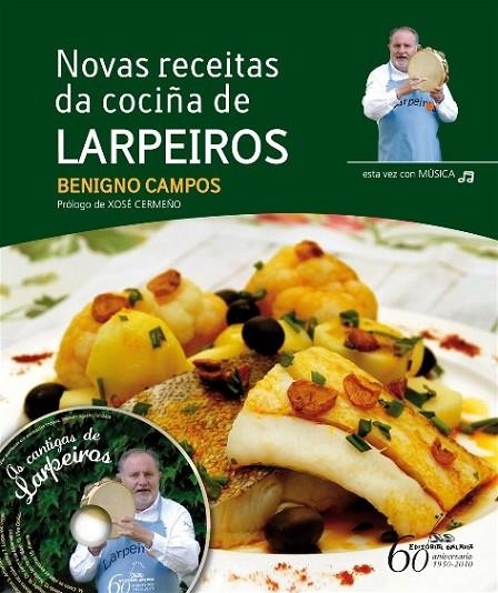 Novas receitas da cociña de Larpeiros + CD | 9788498653090 | Campos, Benigno