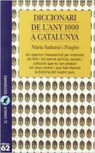 Diccionari de l'any 1000 a Catalunya | 9788429746075 | Sadurní Puigbó, Núria