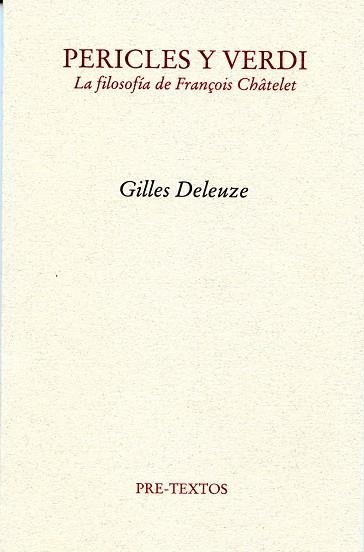 Pericles y Verdi | 9788492913497 | Deleuze, Gilles