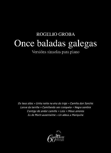 Once baladas galegas. Versións sinxelas para piano | 9788498652840 | Groba Groba, Rogelio