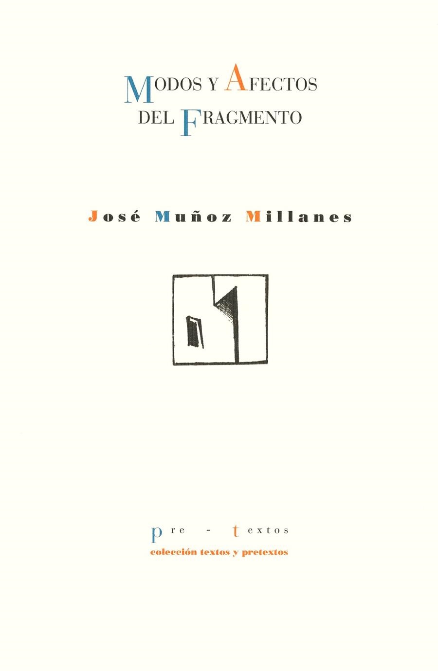 Modos y afectos del fragmento | 9788481911954 | Muñoz Millanes, José