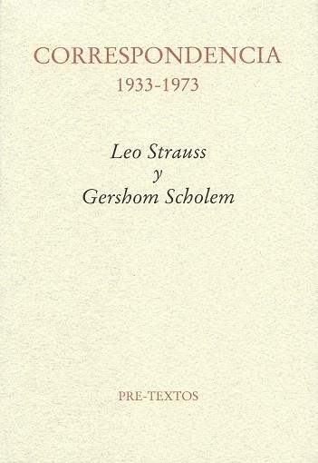 Correspondencia 1933-1973. Leo Strauss y Gershom Scholem | 9788481919967