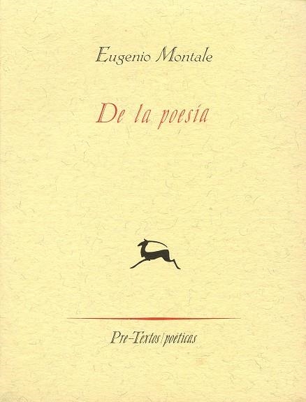  De la poesía | 9788481910315 | Montale, Eugenio