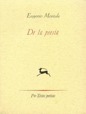  De la poesía | 9788481910315 | Montale, Eugenio