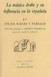  La música árabe y su influencia en la española | 9788481913576 | Ribera y Tarrago, Julián