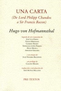  Una carta | 9788481918946 | Von Hofmannsthal, Hugo
