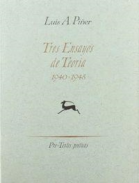  Tres ensayos de teoría | 9788487101588 | Piñer, Luis Á.